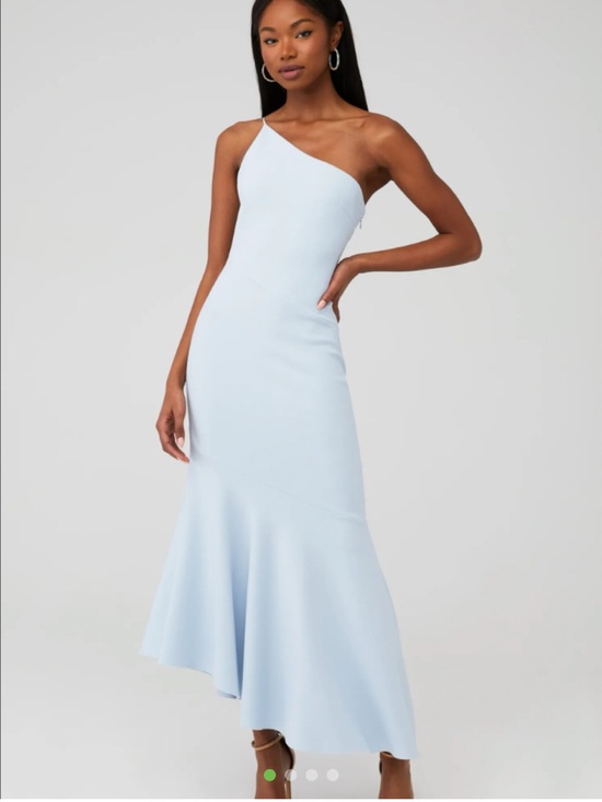 Significant Other Dresses & Skirts - Asymmetric One-Shoulder Light Blue Evening Dress
